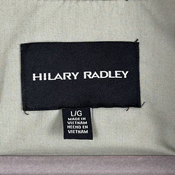 Hilary Radley Shacket Women Large Green Thick Shirt Jacket Preppy Casual Minimal - Picture 10 of 16